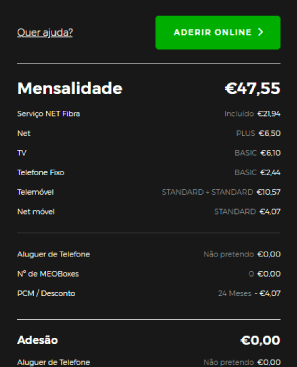 meo by empresas pacote