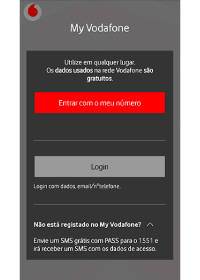 Registo My Vodafone